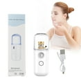 thumbnail image 2 of Awwp White 1*Facial Steamer 1*Usb Cable Gifts for Women Easy Care Sunshine 15S Heated Mini Travel Steamer Cordless Easy Care Sunshine Mini Travel Steamer Battery Operated Fabric Steam for the Home, 2 of 5