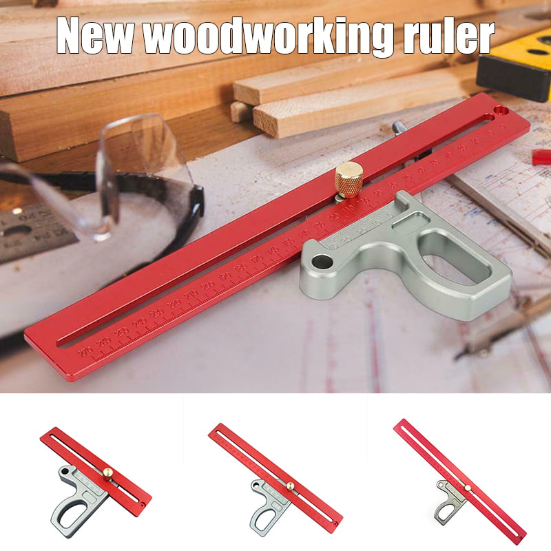 Details about   High Quality Woodworking 45°/90° Angle Ruler Scribe Gauge Measuring Tool 20/30cm 