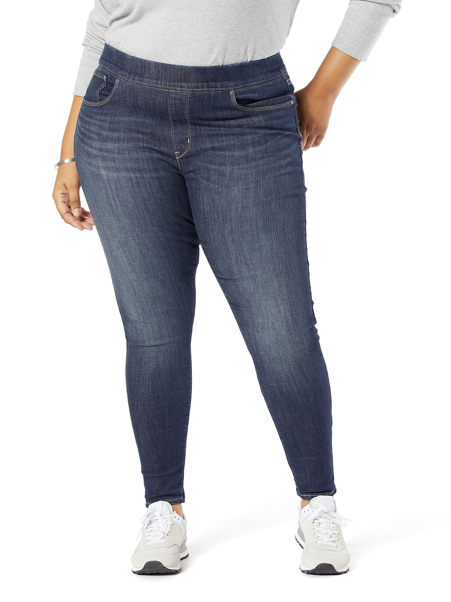 Signature by Levi Strauss & Co. Women's Plus Shaping Pull-On Skinny Jeans -  