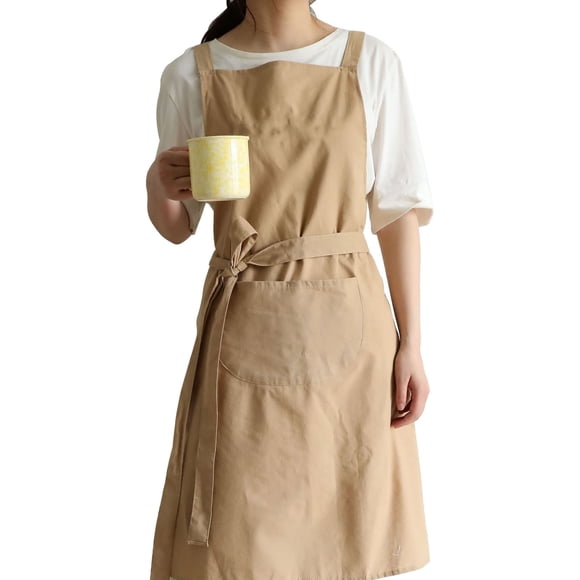 Aprons for Women and Men, Cotton Apron Embroidered Letters Personalized Chef Apron Cooking Kitchen Apron with Pockets for Kitchen, Water Proof Apron Oil Proof Apron