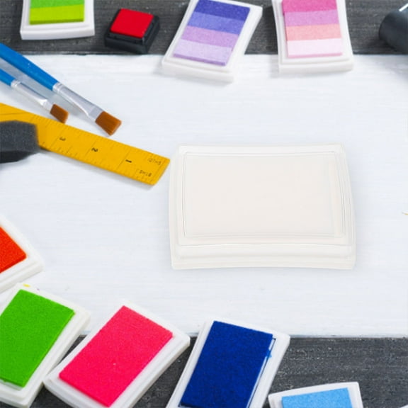 Raindrops 15pcs Blank Ink Pads for DIY Crafting High-Density Sponge Stamp Pads Refillable Empty Ink Pads for Office and Art Projects for Quick Stamping