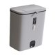 thumbnail image 2 of Cubo de basura, puerta de armario de cocina, colgador de puerta montado en la pared duradero, cubo de compostaje de cesta de basura para armario de Gris 10L Macarena bote de basura colgante, 2 of 7