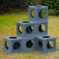 thumbnail image 5 of ZephyPaws 70" H Catio Outdoor Cat Enclosure Large,Tall Wooden Cat House with Weatherproof Roof,Cat Cage Playpen with 2 Multiple Platforms & 7 Removable Wood Boxes for Cats,Grey, 5 of 8