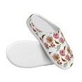 thumbnail image 3 of Disketp Rose Flowers Women's Men's Slippers Plush Slip-On House Slipper for Winter Indoor Soft Cushion Non-slip Fluffy Slides Slippers-13, 3 of 7