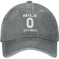 thumbnail image 3 of Mile 0 Key West Baseball Cowboy Hat Adjustable Trucker Hat, 3 of 8