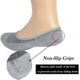 thumbnail image 5 of DOVACKA Men's 8-Pack No Show Low Cut Cotton Socks, Non-Slip with Grips for Loafer Sneakers, 5 of 6