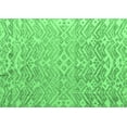 thumbnail image 1 of Ahgly Company Indoor Rectangle Abstract Emerald Green Modern Area Rugs, 5' x 7', 1 of 4