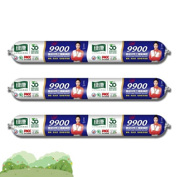 9900 Sealant Waterproof,Silicon Waterproof Sealant,Permanent Solution for Roof & Wall Cracks,Tear and Stretch (White,3pcs)