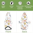 thumbnail image 6 of Fotbe Geometric Spots Print Small Dog Sweater Hoodies Pet Grey Hooded Soft Fleece Sweatshirts with Pocket Fall Winter Puppy Cat Sweaters Warm Clothes-X-Small, 6 of 7