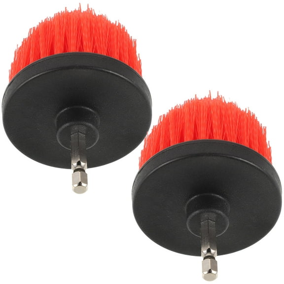 MEIBUTYUP 2Pcs Drill Brush Attachments for Cleaning Bathtubs Showers Drains Toilet Bowls Assorted Colors