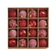 thumbnail image 5 of Juego de 16 bolas colgantes para árbol de Navidad, irrompibles, para decorar el árbol. Rojo, 5 of 9