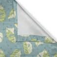 thumbnail image 6 of Ambesonne Tropical Valance & Curtain, Simplified Monsteras Plot, 55"x36", Avocado Green and Pale Teal, 6 of 7
