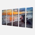 thumbnail image 2 of Fantastic Sandy Shore at Sunset - Seashore Canvas Art Print, 2 of 3