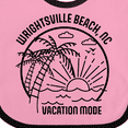 thumbnail image 4 of Inktastic Summer Vacation Mode Wrightsville North Carolina Boys or Girls Baby Bib, 4 of 4