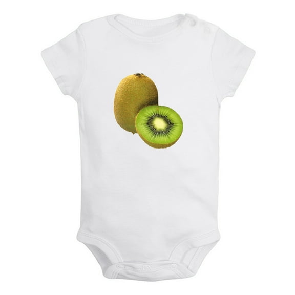 Baby Unisex Fruit Kiwi Design Rompers Newborn Baby Bodysuits Infant Jumpsuits Kids Cotton Graphic One-Piece Outfits