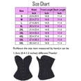 thumbnail image 4 of Black Satin Corsets for Women's Plus Size Sexy Bustier Lace up Boned Overbust Corset Waist Trainer Cincher, 4 of 5