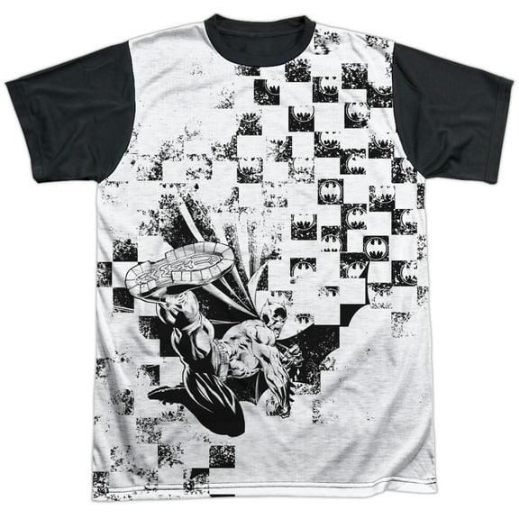 Batman Checkerboard Kick Unisex Adult Halloween Costume Sublimated T Shirt