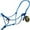 Blue, variant on Southwestern Equine Side Pull Rope Halters with Nickle Plated Rings
