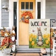 thumbnail image 5 of Welcome Easter Garden Flag 18x12 Inch 18x12 Inch Easter Bunny Spring Yard Flag Banners,Double-Sided Burlaps For Easter Basket Fillers Farmhouse Spring Outdoor Patio Home Party Decorations, 5 of 7