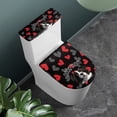 thumbnail image 2 of HELLHERO Dog Toilet Lid Cover Set of 2 Pcs Set Elastic Edge Toilet Lid Cover and Toilet Tank Lid Cover Reusable Toilet, 2 of 8
