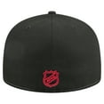 thumbnail image 4 of Men's New Era White/Black Chicago Blackhawks Repeat Two-Tone 59FIFTY Fitted Hat, 4 of 5