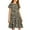 Multicolor, variant on SROBPTY Girls Summer Dress Print Breathable Crew Neck Short Sleeve Mid-Length Sundress for 4-14 Years