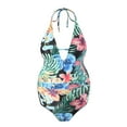 thumbnail image 5 of Xijirk Maternity Swimsuit Womens,Womens Maternity V Neck Floral Swimwear Bathing Beach Swimsuit Suits Maternity Pregnancy Bikini Swimwear,One-Piece Swimsuits(Color:Green,Size:S), 5 of 6
