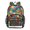 Color Puzzle Tile, variant on Large Clear PVC Backpack Heavy Duty See Through Backpack for Adults Work Travel, Triba-fox Printed 12L