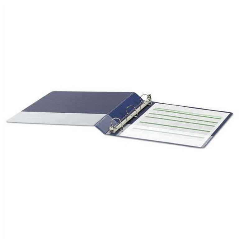 Deluxe Non-View D-Ring Binder with Label Holder, 3 Rings, 1.5 Deluxe Non-View D-Ring Binder with Label Holder, 3 Rings, 1.5