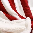 thumbnail image 5 of Sherpa Throw 50'' x 60'' American Flag Fleece Blanket Super Soft Reversible Ultra Plush Blanket for Kids, Toddler, Infant, 5 of 5