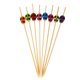 thumbnail image 1 of EeaseMX 100 palillos desechables hechos a mano para cócteles, palillos creativos de bambú para aperitivos, palillos de madera para frutas, decoración de fiestas, palillos., 1 of 7