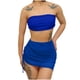 thumbnail image 2 of Trajes de baño para mujer, moda, cómodo, estampado, bikini, traje de baño de color liso para mujer, conjuntos de bikinis, trajes de baño de 3 piezas para mujer, 2 of 6