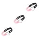 thumbnail image 3 of Sonducket Collar colorido Regalo dulce Gargantillas de cuero de estilo japonés Suministros para niñas Gargantilla de corazón de diseño simple negro + rosa 3Conjunto, 3 of 6