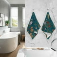 thumbnail image 6 of Coolnut Wild Roses and Butterfies Ultra Soft 2 PCS Towel Set, Highly Absorbent Hand Towels 16 x 28 Inch Cotton Towels for Bathroom Hotel Gym Travel, Ideal for Daily Use, 6 of 6