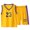 Yellow, variant on Hwmodou Toddler Boys 2 Piece Outfits Kids Summer Basketball Suit Quick Drying Sports Vest Sleeveless Soccer Suit On V Neck Set Dailywear Workout Comfy,2-12Y