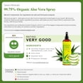 thumbnail image 3 of , Organic Aloe Vera Spray for Body & Hair - From Freshly Cut Aloe Plant, Extra Strong, Easy to Apply, No Thickeners So It Absorbs Rapidly, No Sticky Residue - Made in USA (Big 12 fl oz), 3 of 5