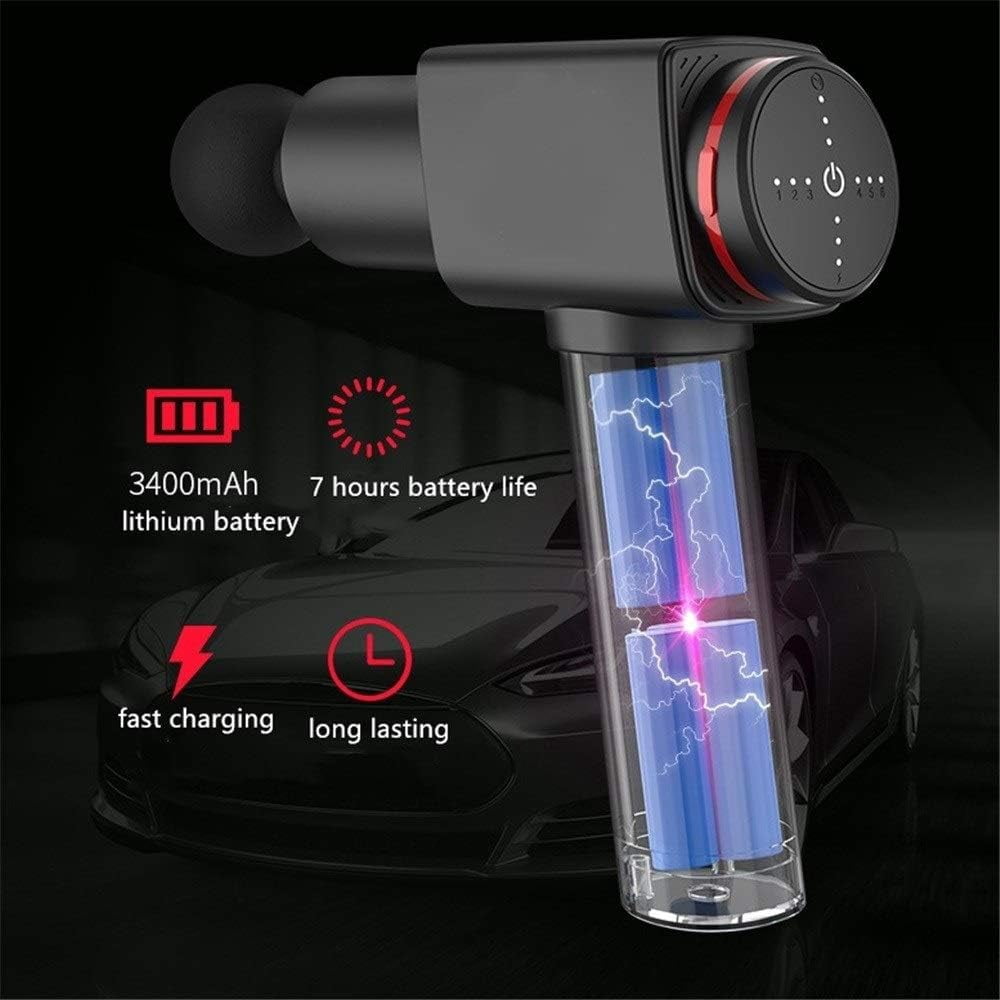RKXQT Massage Therapy Instrument Fascia Electric Gun Gun Gun deep Muscle Relaxation Massage Before and After Exercise Massager