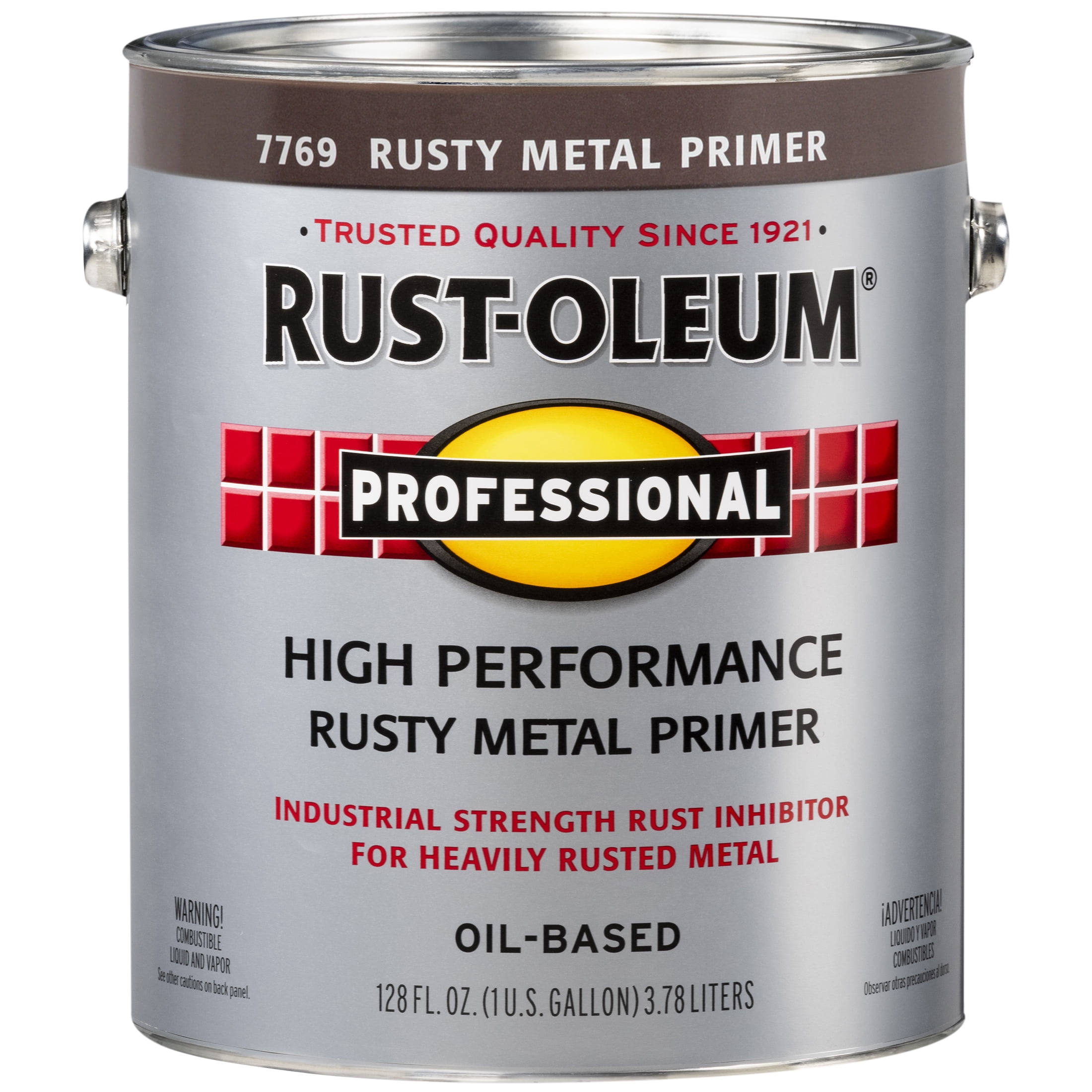 2 Pack, Rusty Metal Primer, Rust-Oleum Professional High Performance Flat Protective Enamel- Gallon