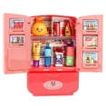 thumbnail image 1 of Kids Toy Refrigerator With Double Door, Mini Play Kitchen Fridge For Toddlers Girls, 1 of 8