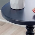 thumbnail image 4 of Linon Tara Table d'Appoint Ronde à Barreaux en Bois Peint Bleu Marine, 4 of 9
