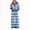 Blue, variant on Domzest Womens 2 Piece Outfit Set Striped Button Scalloped Trim Pullover Top & Wide Leg Pants Lounge Set Fall Casual Matching Outfit Sets Purple XL