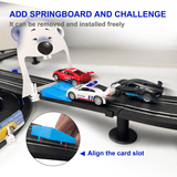 AGM MASTECH Slot Car Race Track Set, High Speed Series Tram Dual Track ...