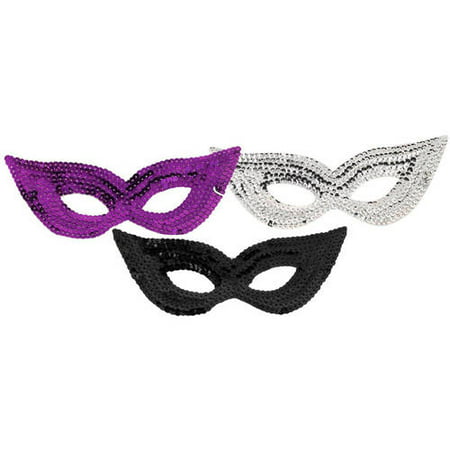 Sequin Eye Mask Halloween Costume Accessory