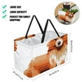 thumbnail image 2 of Pixel Dog Large Capacity Reusable Oxford Cloth Grocery Basket - Foldable Shopping Bag for Picnics & Shopping, 2 of 7