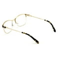 thumbnail image 5 of Premium Women Fashion Half Rim Optical Frame Reading Glasses With Rhinestones - Clear Lens Metal Gold Readers, 5 of 5