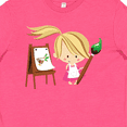 thumbnail image 4 of Inktastic Artist Girl With Easel Youth T-Shirt, 4 of 5
