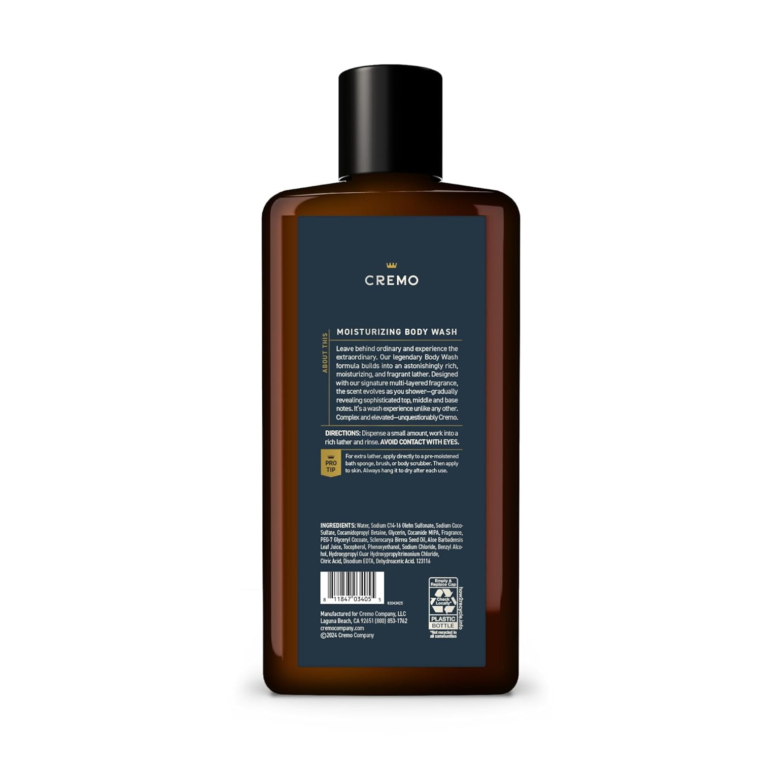 Cremo Palo Santo Body Wash - 16 oz, 3 Pack