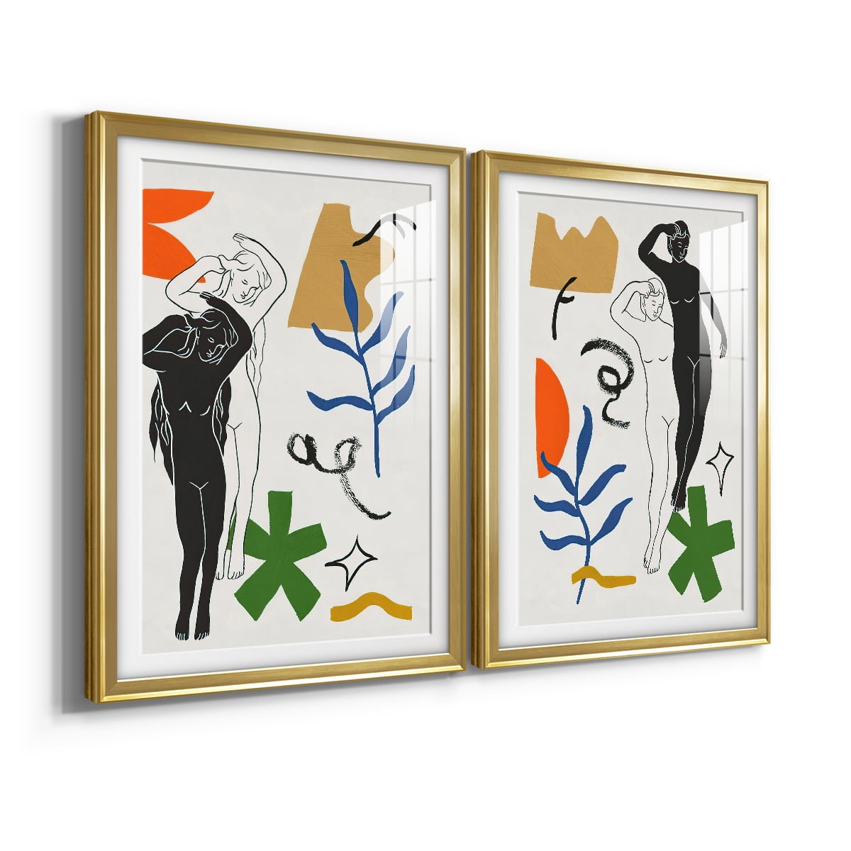 Wexford Home Starry Venus I Premium Framed Print, 22.5" x 30.5" - Ready to Hang, Gold (Set of 2)
