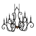 thumbnail image 4 of Meyda Tiffany 132000 Clifton 10 Light 29" Wide Taper Candle Style Chandelier - Custom, 4 of 5