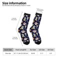 thumbnail image 2 of Fuzoiu Sharks In Sunglasses Print Athletic Crew Socks for Men & Women,Casual Crew Socks,Above Ankle Crew Socks for Business, Casual, 2 of 6